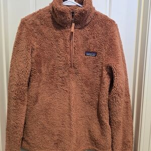 Patagonia Fleece Pullover in Rust